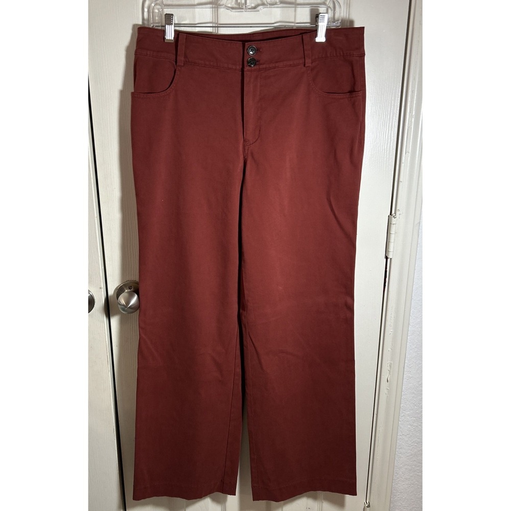 Soft Surroundings Pants Red Chino Stretch Womens M